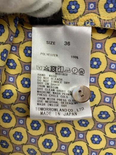 商品画像：長袖ブラウス/36/ポリエステル/YLW/総柄/13-01-24-01301 5