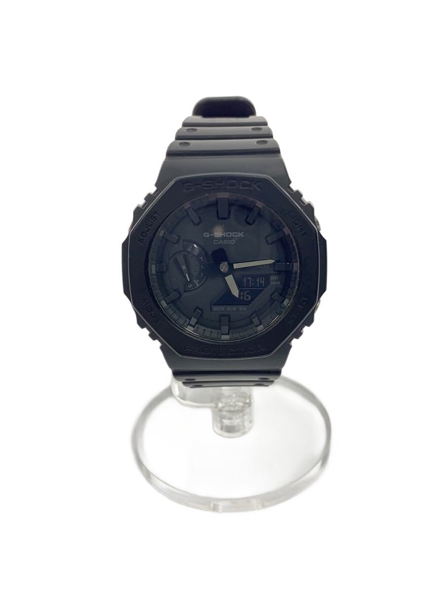 CASIO / クォーツ腕時計・G-SHOCK/デジアナ/ラバー/BLK/BLK