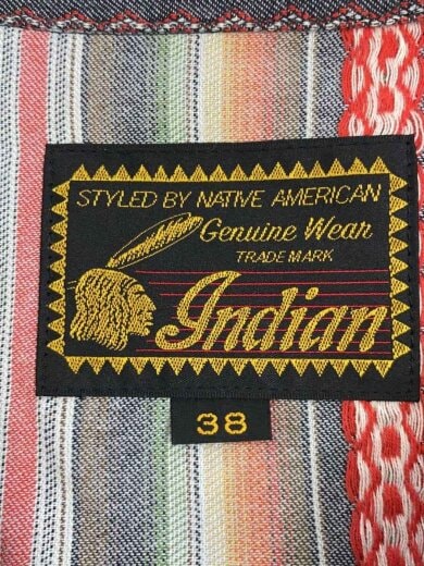 画像：Indianジャケット/38/コットン/マルチカラー/ストライプ/IM110363