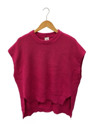 商品画像：23SS/ニットベスト(薄手)/--/コットン/PNK/23-080-200-9010-1-0 1