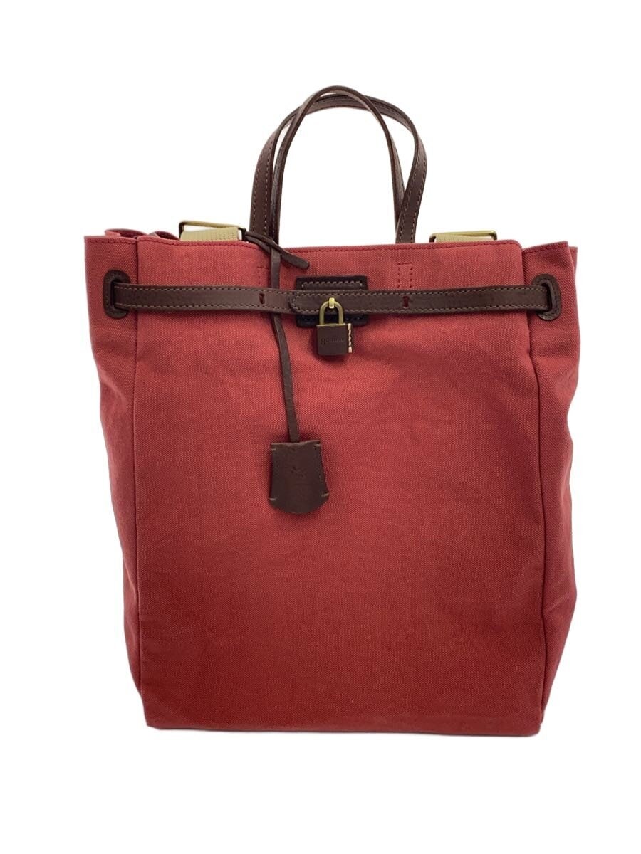 GENTEN / リュック/コットン/RED/無地/41467