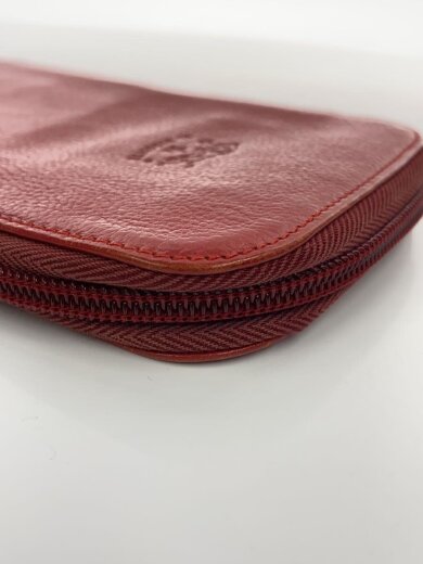 商品画像：ラウンドファスナー長財布/レザー/RED/レディース 9