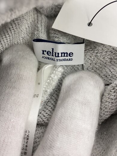 商品画像：24AW/ワイドスウェットトパンツ/FREE/コットン/GRY/無地/24-070-462-8262-3-0 4