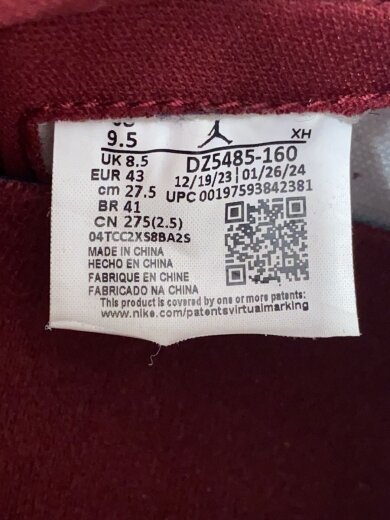 商品画像：AIR JORDAN 1 RETRO HIGH OG_エアジョーダン 1 レトロ ハイ OG/27.5cm/BRD// 5