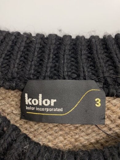 商品画像：ニット・セーター(厚手)/3/ウール/BLK/14WCM-N10304 3