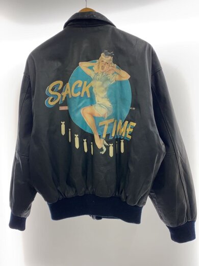 商品画像：ART HOUSE/A-2/フライトジャケット/L/レザー/BLK 2