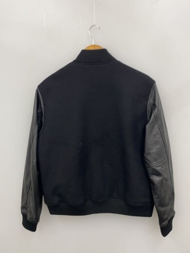 商品画像：メリノウール メルトン バーシティジャケット/スタジャン/S/ウール/BLK/114-45-0125 2