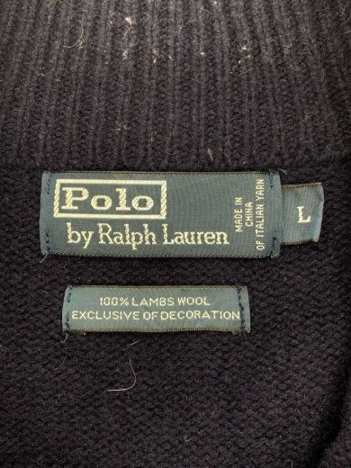 商品画像：ニット・セーター(厚手)/L/ウール/NVY 3