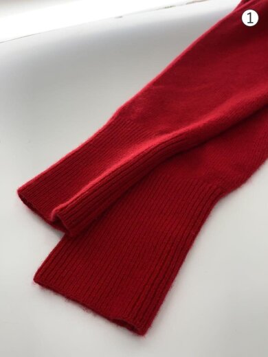 商品画像：25AW/カシミヤ混オープンカラーカーディガン/ウール/RED/25-080-400-9170-4-0// 6