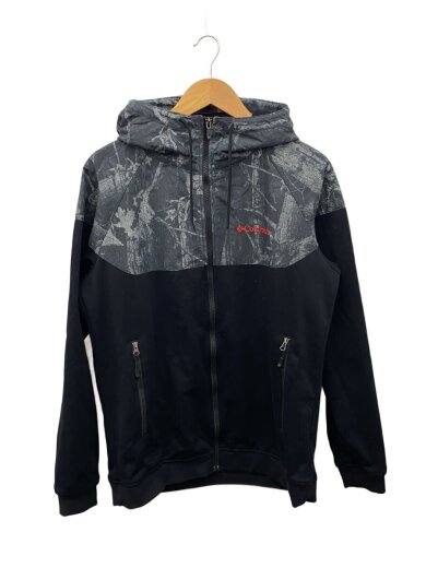 商品画像：レッドテーブルパインズパターンドフルジップフーディー/L/ポリエステル/BLK 1