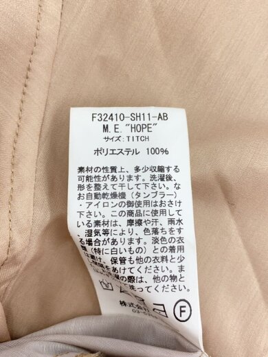 商品画像：M.E. HOPE/半袖シャツ/S/ポリエステル/BEG/F32410-SH11-AB 4