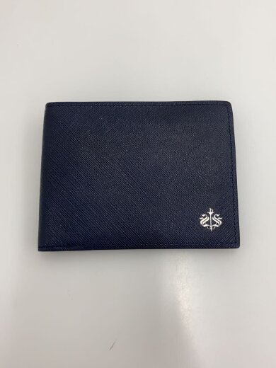 商品画像：2つ折り財布/レザー/NVY/メンズ 1