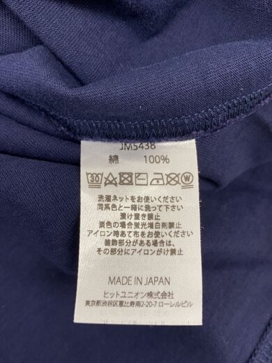 商品画像：Grace Himo LS T-Shirt/長袖Tシャツ/M/コットン/NVY/JM5438 4