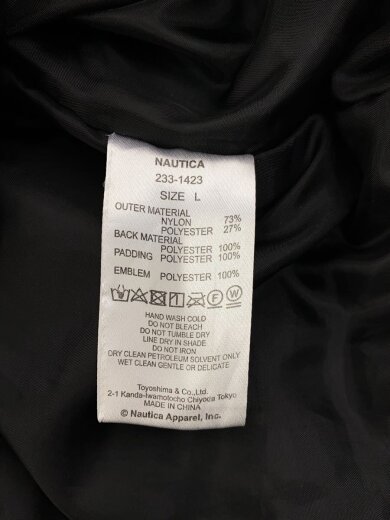 商品画像：ナイロンジャケット/L/ナイロン/BLK/無地/233-1423 4