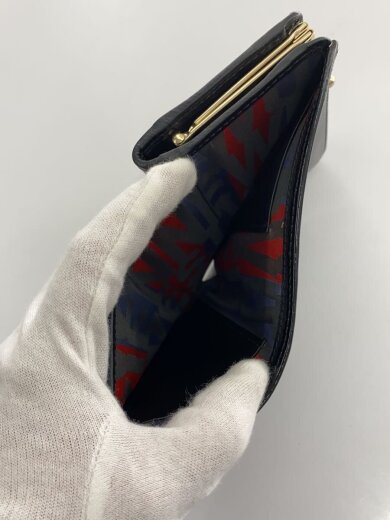 商品画像：2つ折り財布/--/BLK/無地/レディース 6