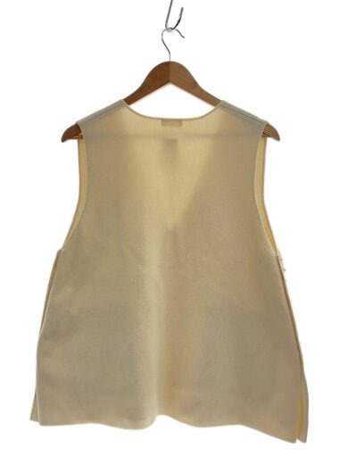 商品画像：パールコンビVネックベスト/S/コットン/CRM/無地/11-02-42-02107 2