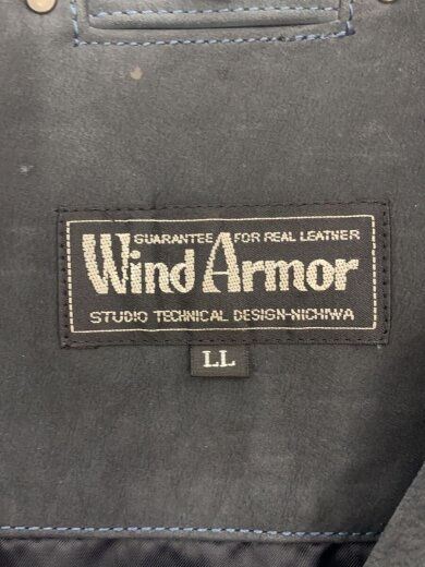 商品画像：レザージャケット・ブルゾン/LL/牛革/BLK/無地 3