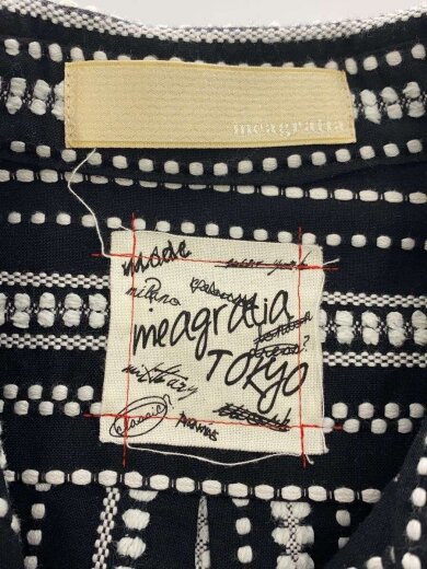 商品画像：トビーストライプアシンメトリーシャツ/1/コットン/BLK/ストライプ/24251-0502 3