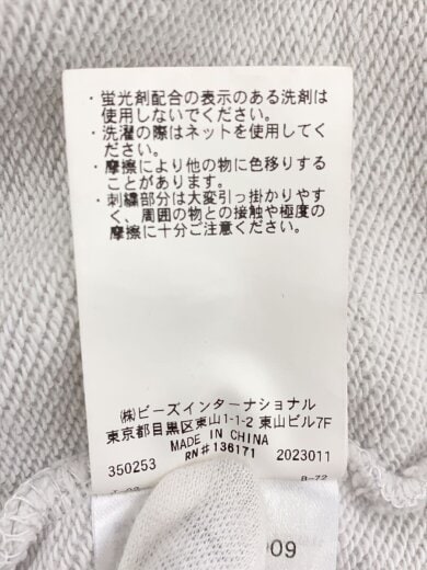 商品画像：CHENILLE STANDARD LOGO/パーカー/XL/GRY/101234012009 5