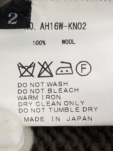 商品画像：ニット・セーター(厚手)/2/ウール/BRW/無地/AH16W-KN02// 5