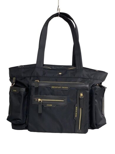 商品画像：トートバッグ/--/BLK/multi pocket tote 1