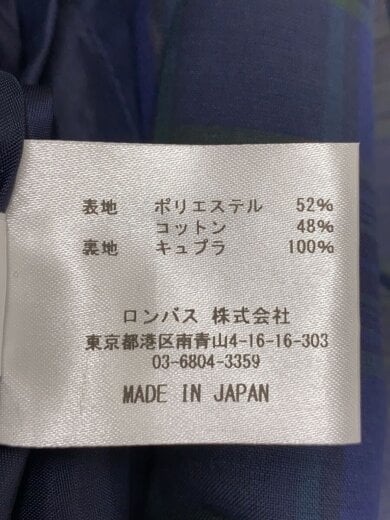 商品画像：長袖ワンピース/M/ポリエステル/NVY/チェック/maxi dr-plaid// 5