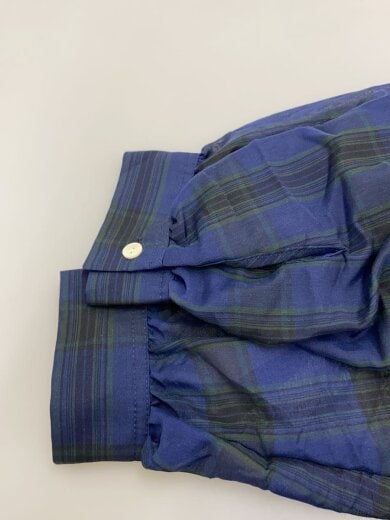 商品画像：長袖ワンピース/M/ポリエステル/NVY/チェック/maxi dr-plaid// 6