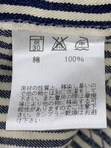 商品画像：STUDIO ZERO/カバーオール/40/コットン/WHT/ストライプ 4
