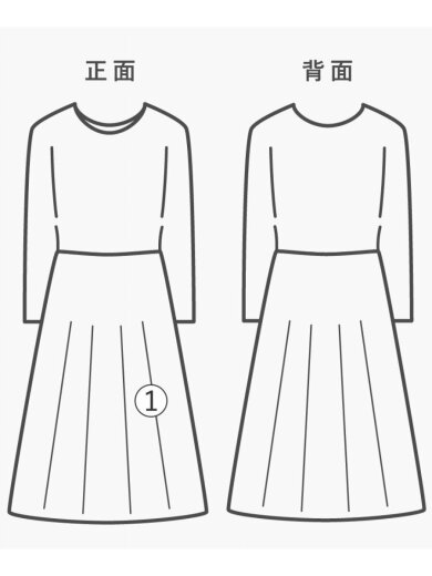 商品画像：長袖ワンピース/S/ポリエステル/WHT/ストライプ/N5J12-603-28 7