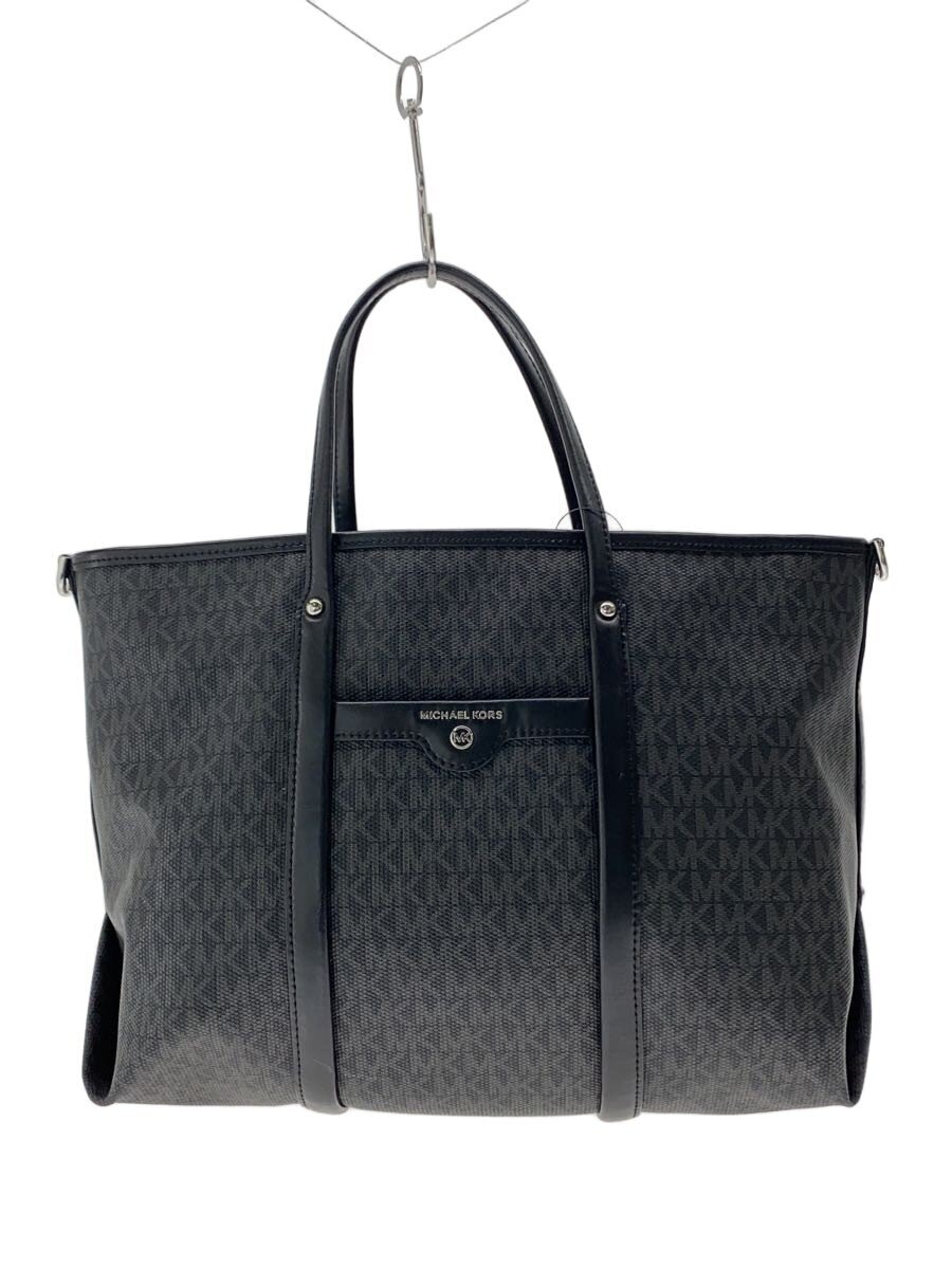MICHAEL KORS / トートバッグ/レザー/BLK/総柄/30H0SKNT2B