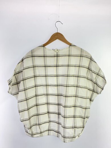 商品画像：半袖ブラウス/FREE/コットン/WHT/チェック/U608-0179-01BCW 2