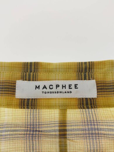 商品画像：長袖ブラウス/36/コットン/YLW/チェック/12-01-44-01702 3