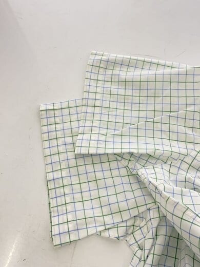 商品画像：半袖シャツ/L/コットン/WHT/チェック 5