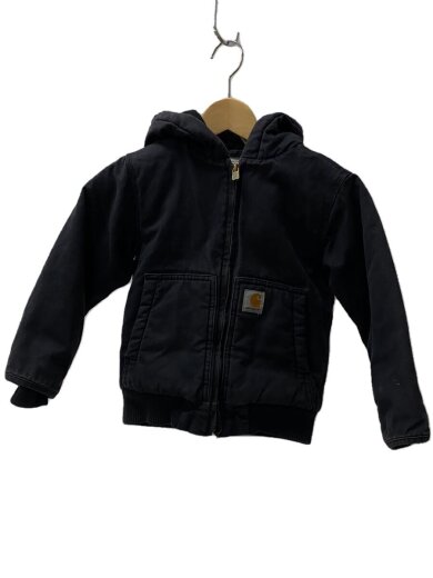 画像：Carharttアクティブジャケット/ダック/4-5y/コットン/ブラック/黒/1