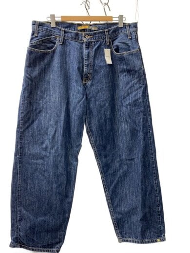 商品画像：ワイドパンツ/W38L32/デニム/NVY/ネイビー/無地/445990714 1