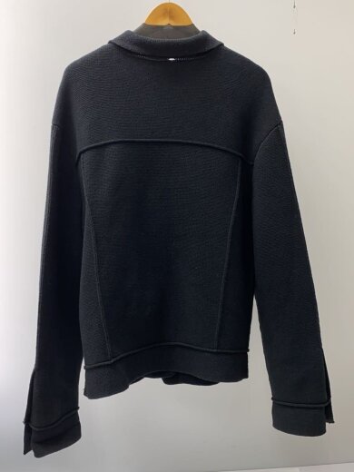 画像：DIESELニット/トラッカー/ジャケット/XL/コットン/BLK/ブラック/無地//2