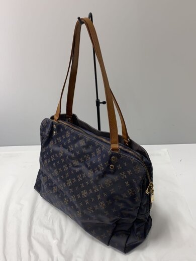 商品画像：トートバッグ/ナイロン/ネイビー/総柄/肩掛け鞄 2