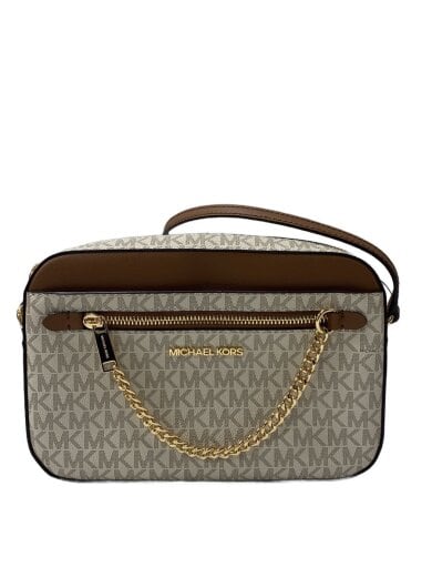 商品画像：ショルダーバッグ/レザー/WHT/ホワイト白/総柄/AC-2503 1