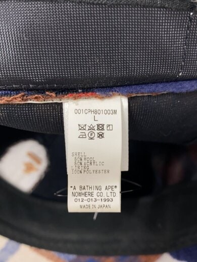 商品画像：キャップ/L/ウール/マルチカラー/チェック/メンズ/001CPH801003M 6