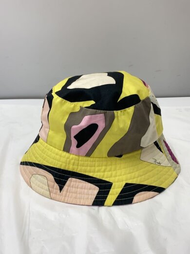 商品画像：バケットハット/FREE/コットン/YLWイエロー黄色/総柄/レディース 2
