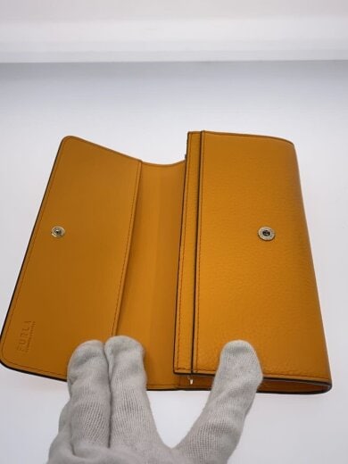 商品画像：長財布/レザー/ORNオレンジ/無地/レディース 4