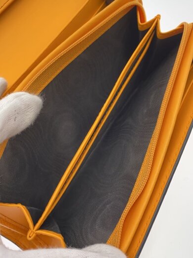 商品画像：長財布/レザー/ORNオレンジ/無地/レディース 5