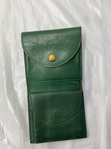 商品画像：2つ折り財布/レザー/GRN/無地/メンズ 3