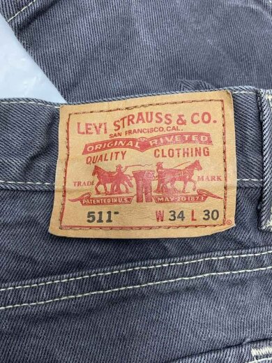 商品画像：ボタン裏4032/511/ストレートパンツ/34/デニム/GRY/無地/4100116327 4