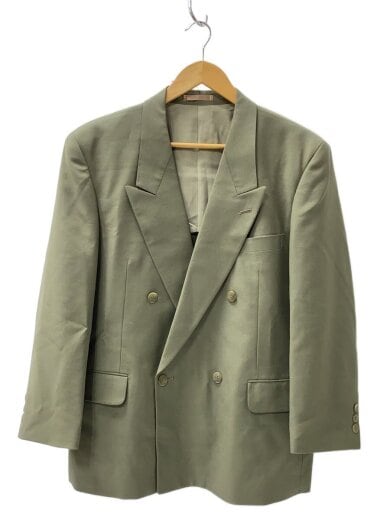 商品画像：Line Lack/Vintage/テーラードジャケット/--/ウール/グリーン/無地/1639/カシミヤ混 1
