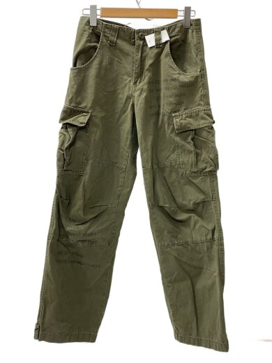 商品画像：FREEBASE/ステンシル/カーゴパンツ/28/コットン/グリーン緑 1