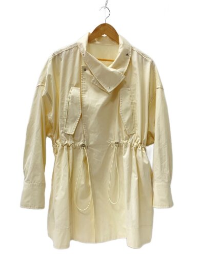 商品画像：25SS/スタンドカラーハーフモッズコート/FREE/ポリエステル/ベージュ/無地/GAO-55000-A 1