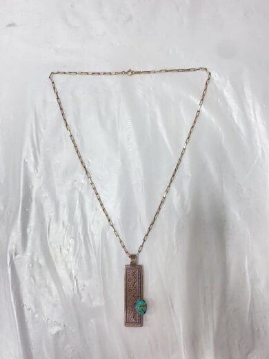 商品画像：DARRELL VONNIE刻印/ネックレス/ターコイズ/カラーストーン/シルバー925/トップ有/メンズ 2