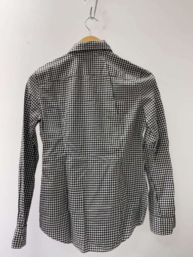 商品画像：CUSTOM FIT/長袖シャツ/4/コットン/ブラック/ギンガムCK/211589745006// 2