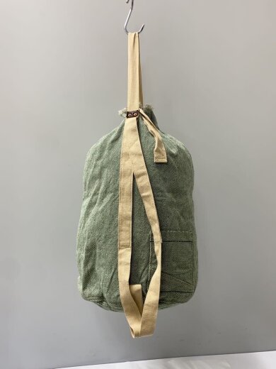 商品画像：ボンサック/ミリタリー/USED加工/ショルダーバッグ/グリーン/ロゴプリント 3